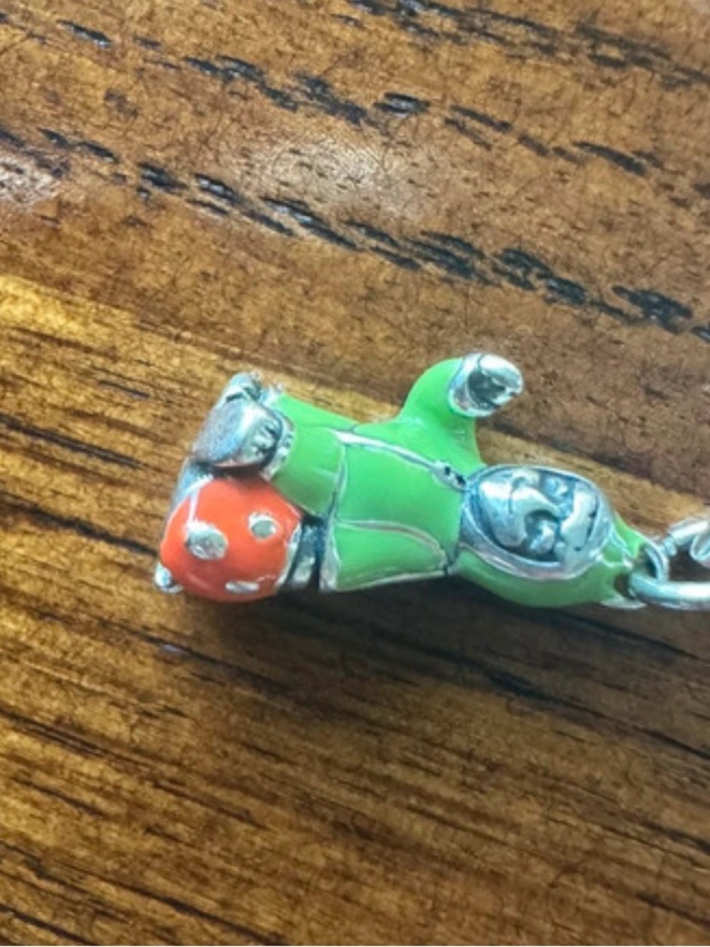 James Avery enamel dinosaur costume pumpkin Halloween silver